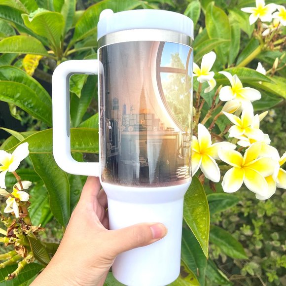 Disney Big Hero 6 Baymax 40 oz Tumbler/Water bottle/Mug with hand carry … - Picture 6 of 15